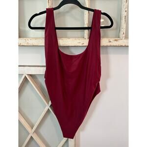 Aerie size XXL maroon one piece bathing suit swim